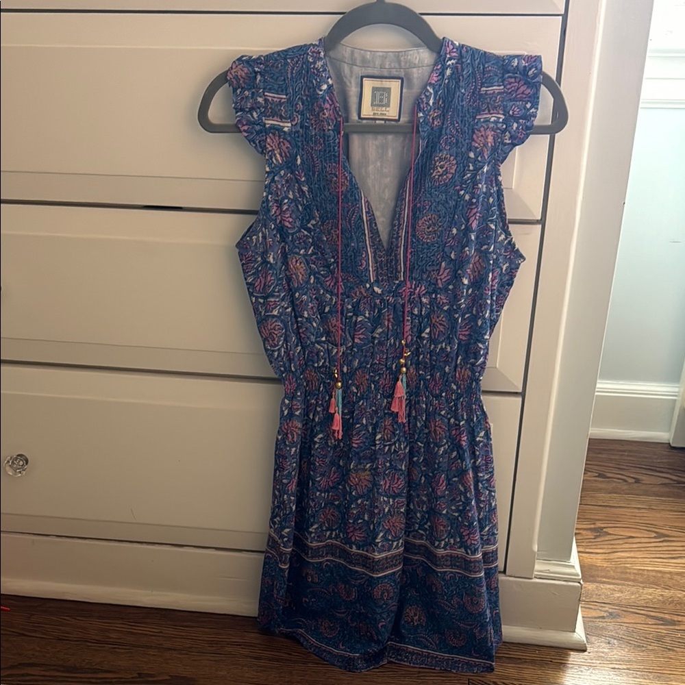 Floral Blue Mini Dress